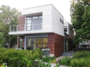 Modern smart home exterior