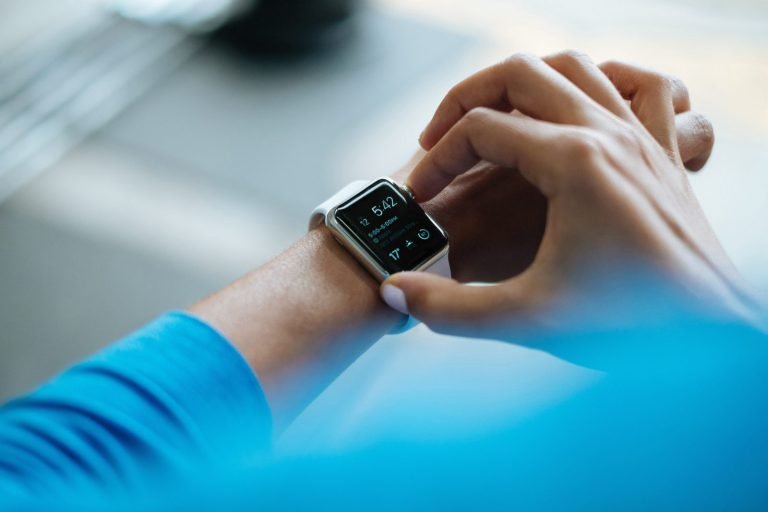 Smartwatch on a wrist