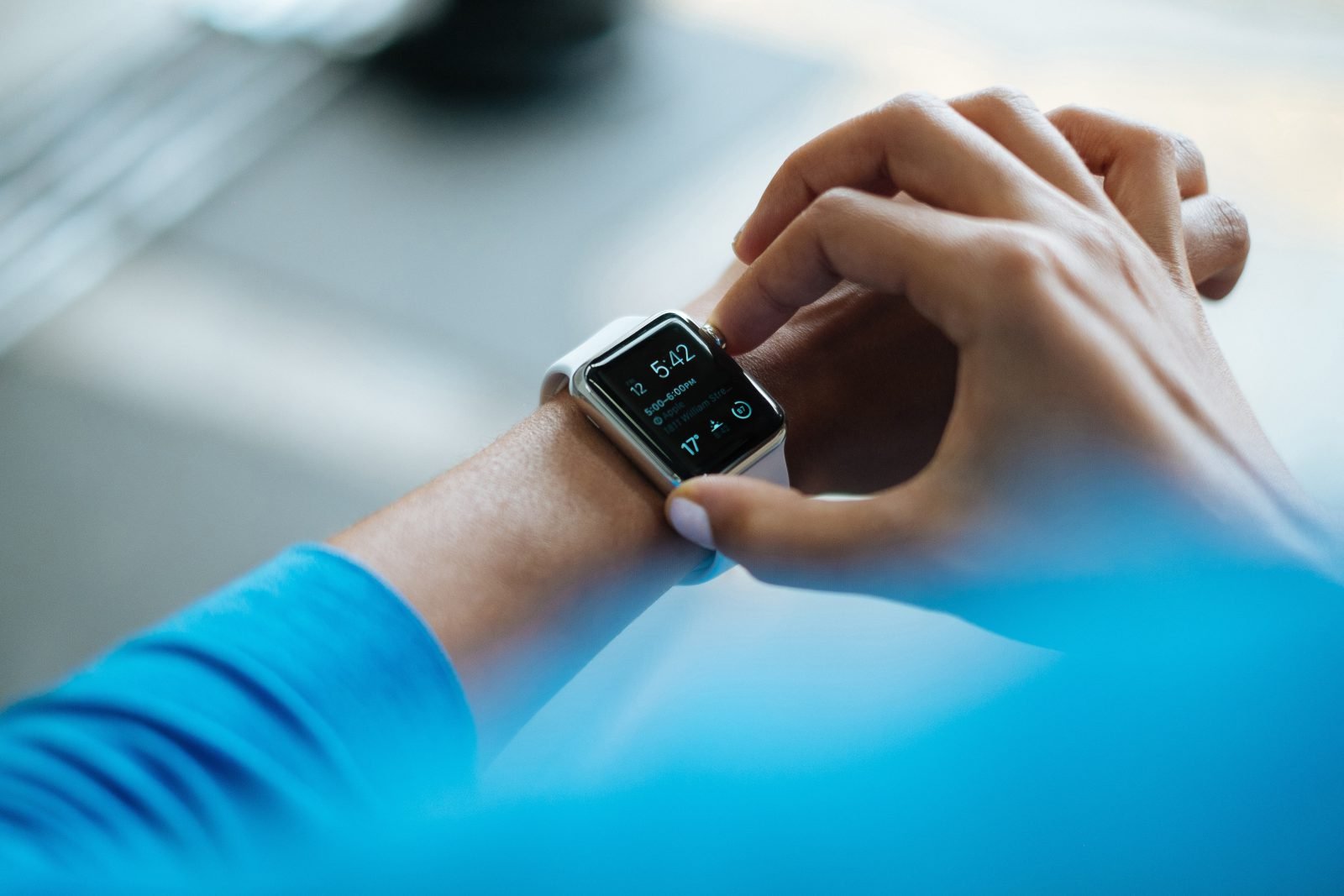 Smartwatch on a wrist